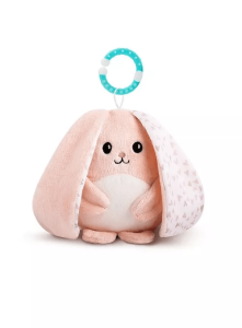 myHummy® - Hvit støy bamse myBunny - rosa